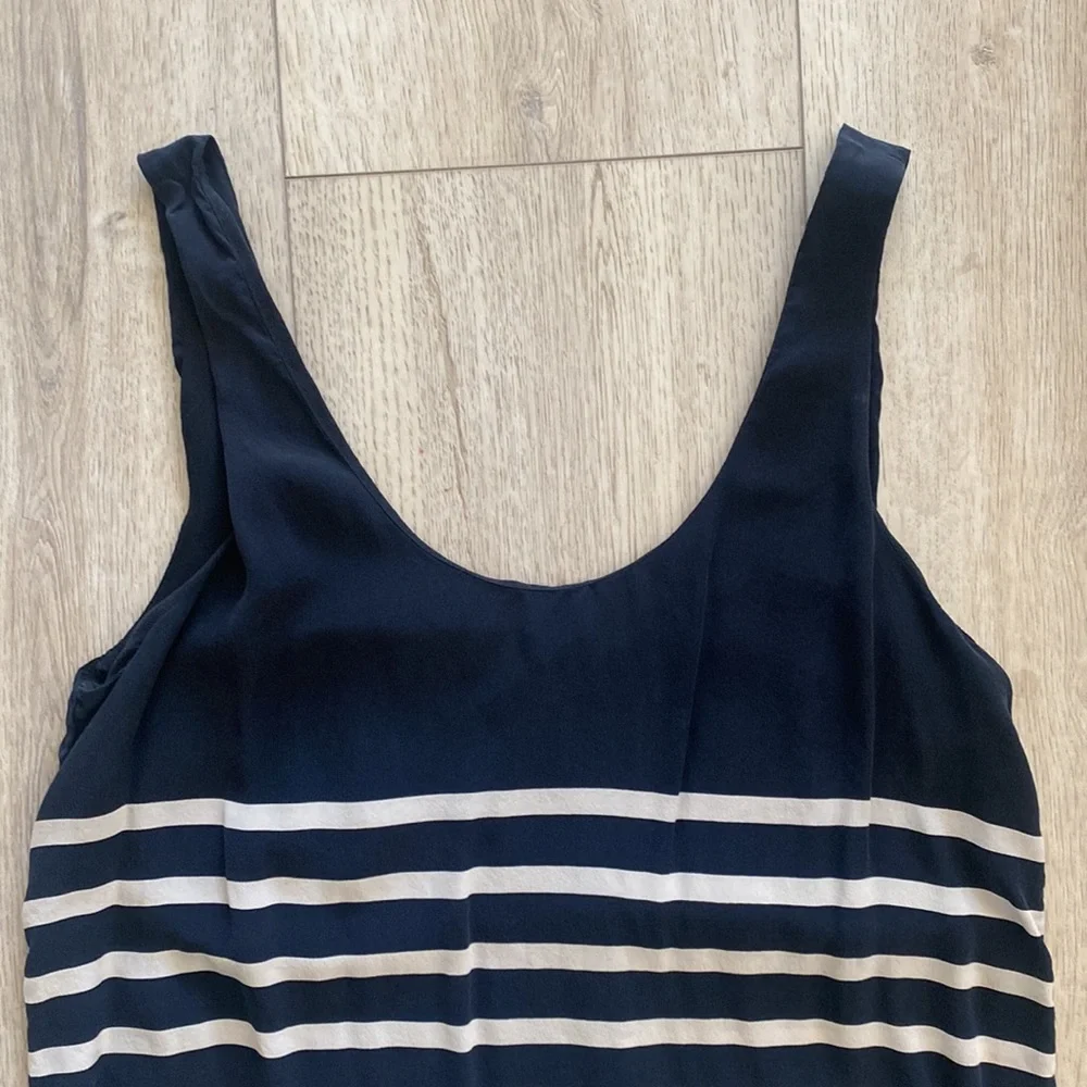 ❌SOLD❌ Joie dress shirt size Medium color black with white stripes - Picture 3 of 8